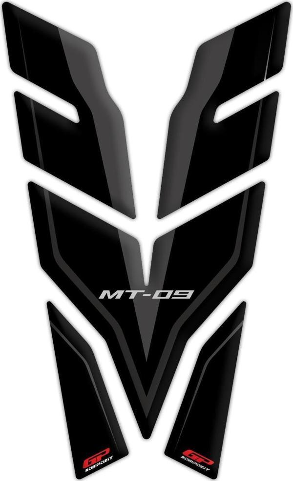 GP Kompozit Yamaha MT-09 2021-2023 Uyumlu Tank Pad Seti Siyah - Image 1