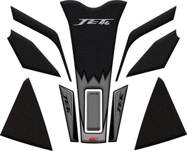 GP Kompozit SYM Jet 14 2017-2023 Uyumlu Tank Pad Seti Gri - Image 1