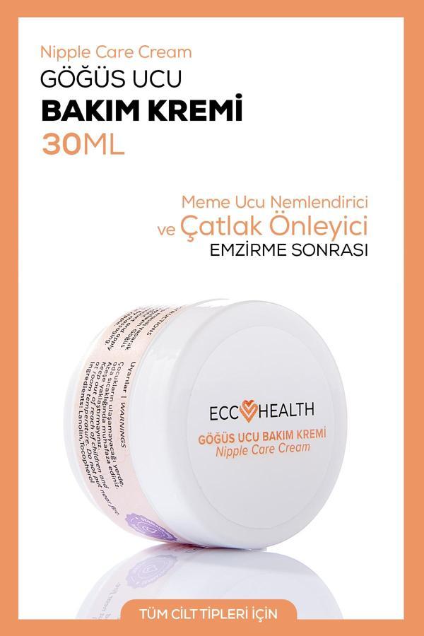 Ecc Health Göğüs Ucu Çatlak Kremi 30 Ml | Emzirme Sonrası Meme Ucu Nemlendirici Ve Çatlak Önleyici Krem - Image 1