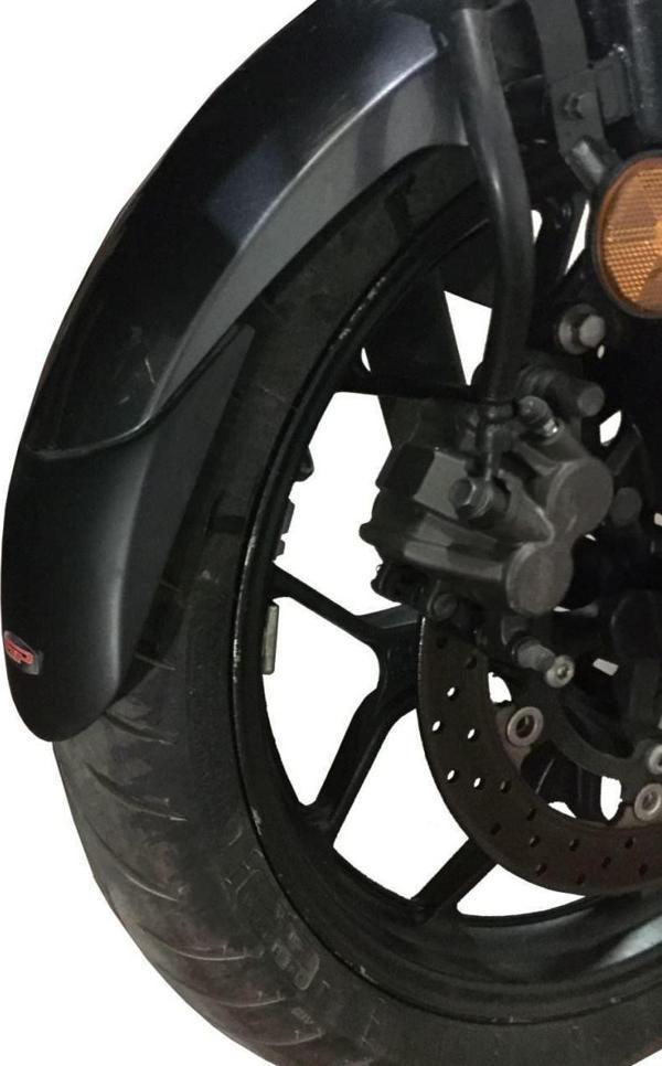 GP Kompozit Yamaha MT-25 2015-2019 Uyumlu Ön Çamurluk Uzatma Siyah - Image 1