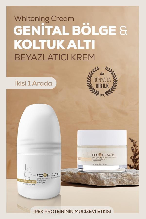 Ecc Health Genital Bölge Ve Koltuk Altı Beyazlatıcı Krem Seti – Renk Açıcı 2’Li Cilt Tonu Eşitleyici Bakım Seti - Image 1