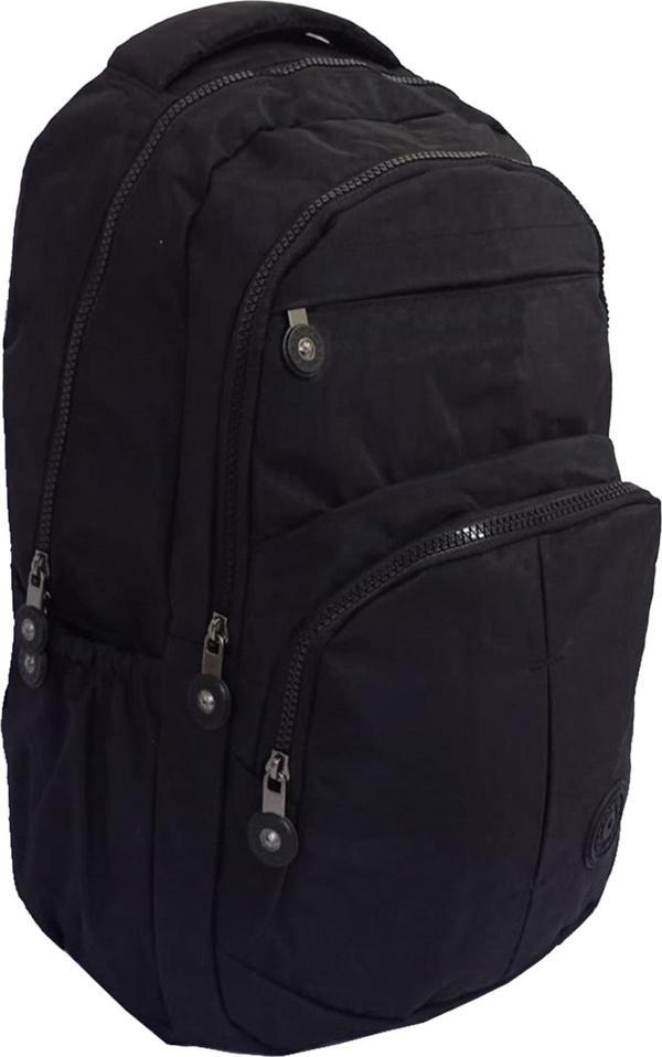 Owyon Okul Çantası Sırt Çantası Spor Çantası Ortaokul Çantası Lise Çantası Siyah 16cmx33cmx47cm - Image 1