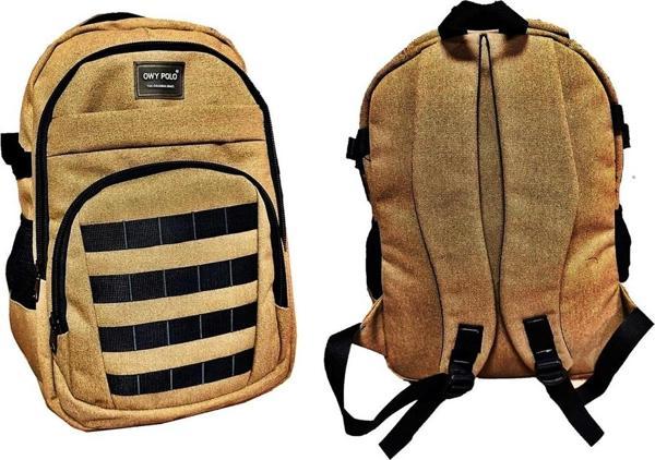 Owyon Polo Kanvas Sırt Çantası Spor Çantası Okul Çantası Çanta - Image 1