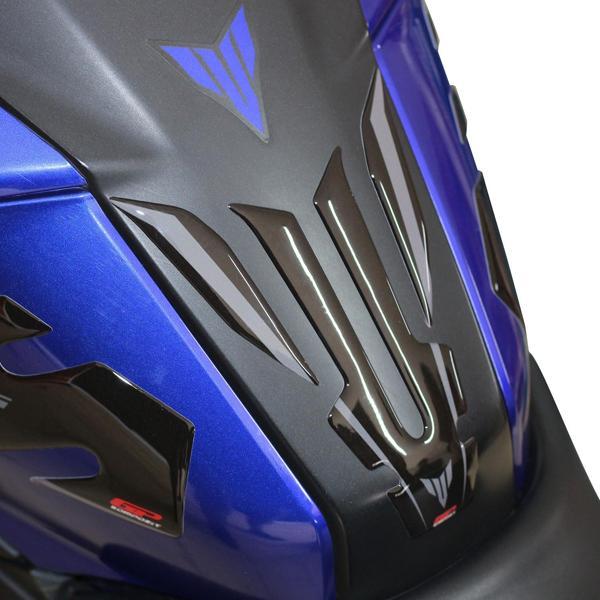 GP Kompozit Yamaha MT-25 2015-2023 Uyumlu İnce Tank Pad Siyah-Gri - Image 1