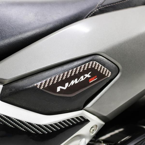 GP Kompozit Yamaha NMAX 125 / 155 2015-2020 Uyumlu Yan Pad Siyah-Karbon - Image 1