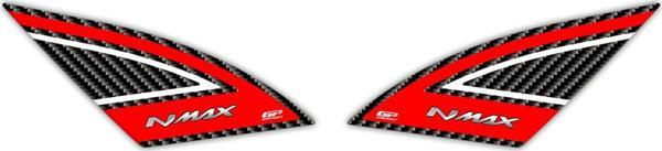 GP Kompozit Yamaha NMAX 125 / 155 2021-2023 Uyumlu Yan Pad Kırmızı - Image 1