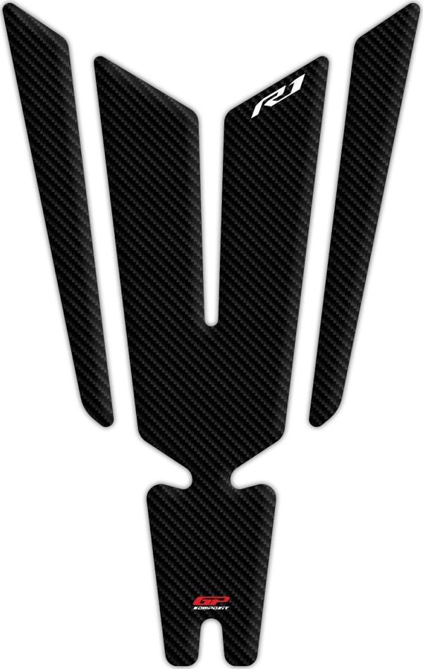 GP Kompozit Yamaha R1 2015-2023 Uyumlu Tank Pad Seti Karbon - Image 1