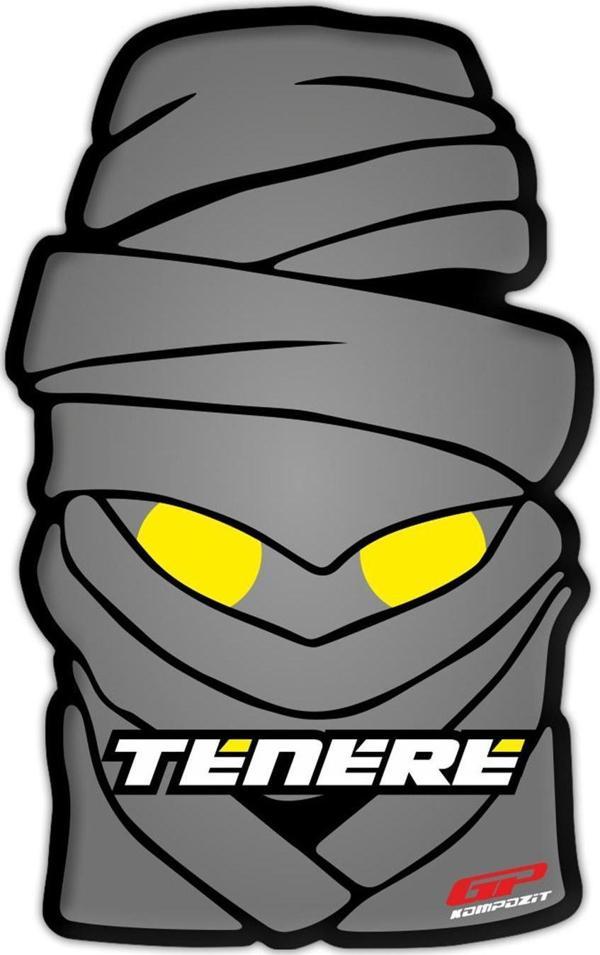 GP Kompozit Yamaha Tenere 700 / 1200 2011-2023 Uyumlu Tank Pad Gri-Sarı - Image 1