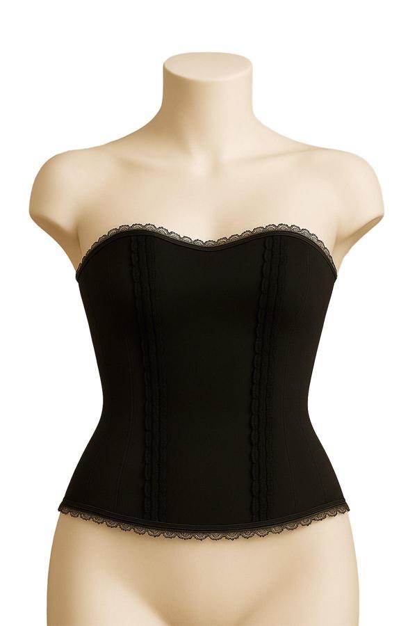 SİYAH MI Emay 9155 F Fırfırlı Terletici Büstiyer - Image 1