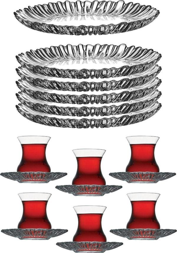 Paşabahçe Aurora 18 Parça Çay Pasta Seti 10512-95961 267 Fma269095 Fma294233 - Image 1