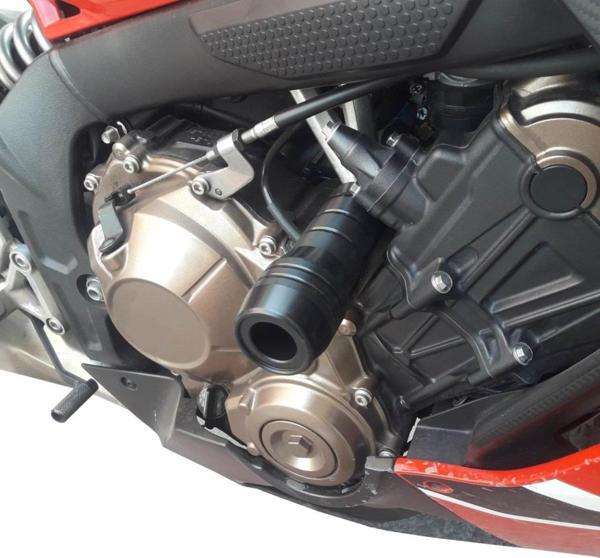 GP Kompozit Honda CBR650F 2014-2018 Uyumlu Motor Koruma Takozu Siyah - Image 1