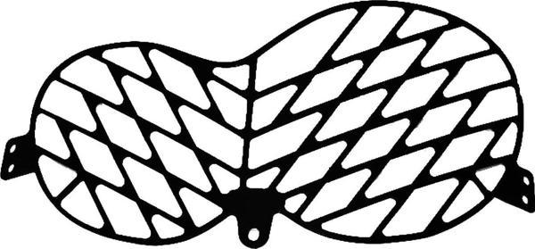 GP Kompozit Honda CRF250 Rally / CRF300 Rally 2017-2023 Uyumlu Alüminyum Far Koruma Siyah - Image 1