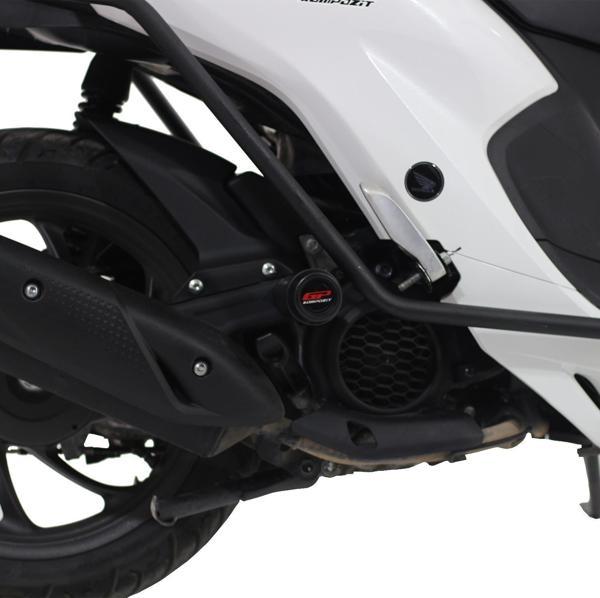 GP Kompozit Honda Dio 2021-2023 Uyumlu Egzoz Koruma Takozu Siyah - Image 1