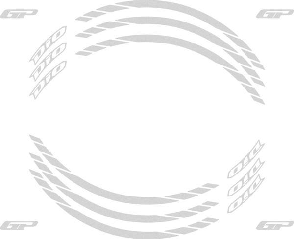 GP Kompozit Honda Dio 2021-2023 Uyumlu Jant Şeridi Reflektif Gri - Image 1
