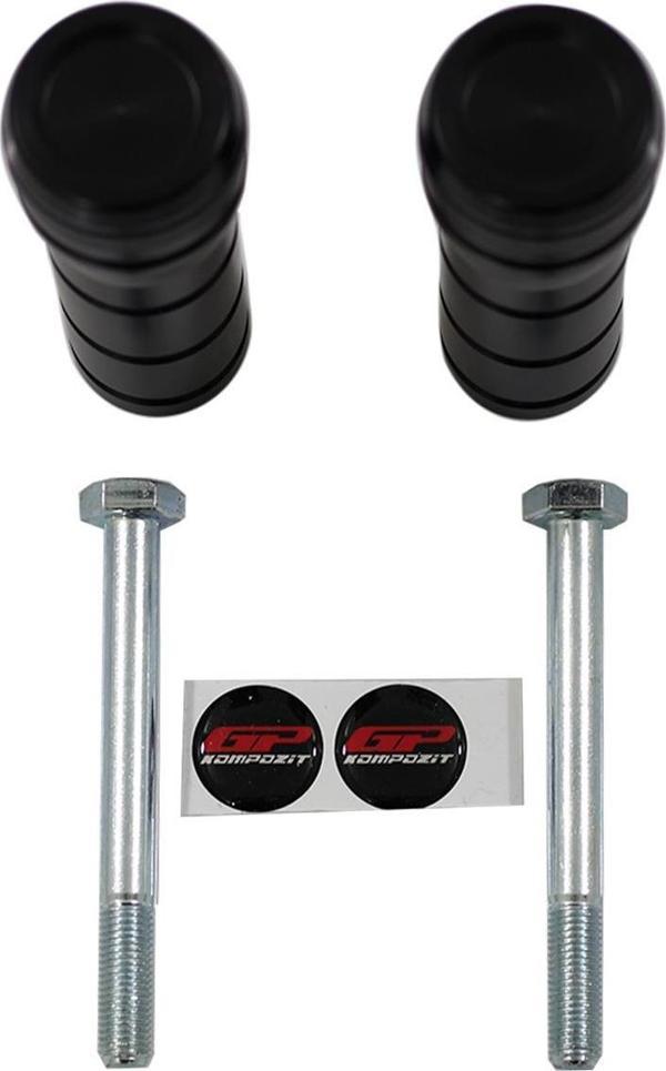 GP Kompozit Honda Forza 250 2018-2023 Uyumlu Egzoz Koruma Takozu Siyah - Image 1