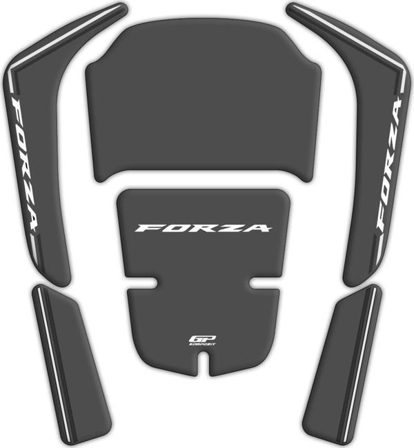 GP Kompozit Honda Forza 250 2018-2023 Uyumlu Tank Pad Gri - Image 1