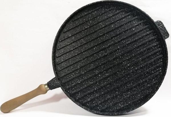 Çalışkan Çift Yönlü Döküm Bazlama Tavası 34 Cm - Image 1