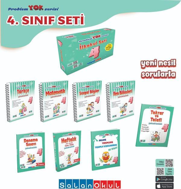 Salan Yayınları 4. Sınıf İlkokul Problem Yok Eğitim Seti - Salan Yayınları - Image 1