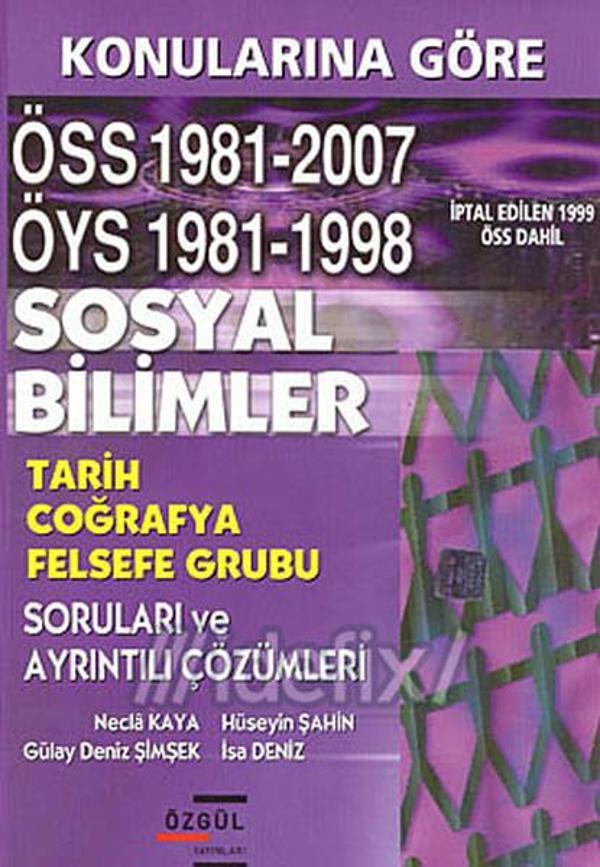 Konularına Göre ÖSS 1981-2007 ÖYS 1981-1998 Sosyal Bilimler - Özgül Yayınları - Image 1