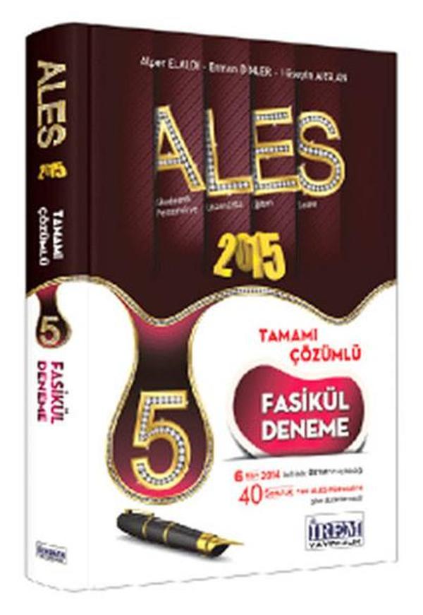 İrem 2015 Ales Tamamı Çözümlü 5 Fasikül Deneme - İrem Yayıncılık - Image 1