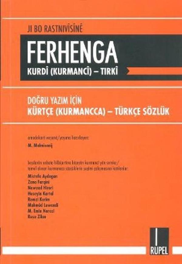 Jı Bo Rastnivisine Ferhenga Kurdi (Kurmanci) - Tırki - Rupel Basım Yayın - Image 1