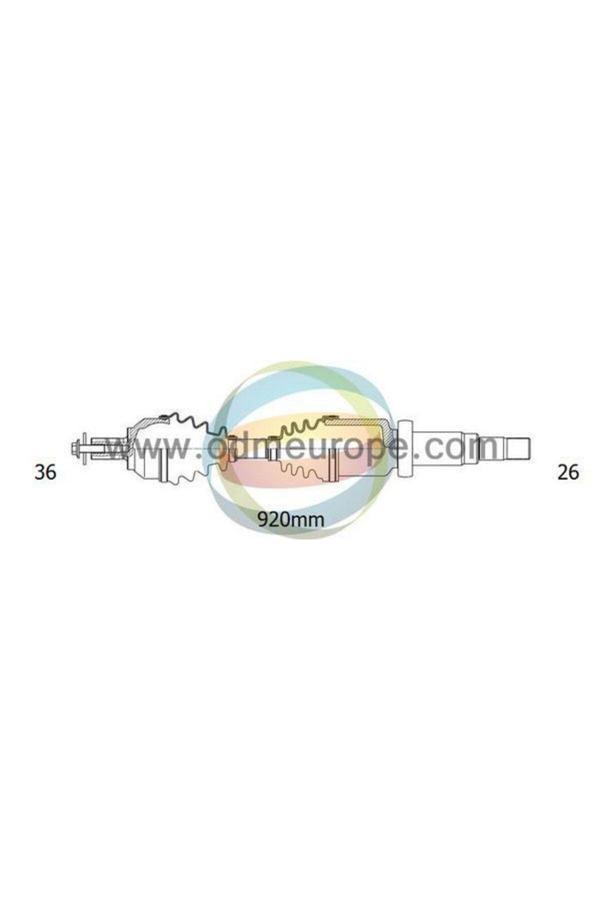 Odm Aks Sağ C-Max 1.6 16V 2007-2011 At A:36 C:921 B:26 - Image 1