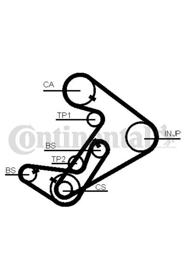 Contitech Balans Kayışı Hyundaı H100. Starex 2.5L D4Bb D4Bf 97-> / Kıa K2500 2.5L D4Bh 03-> / - Image 1