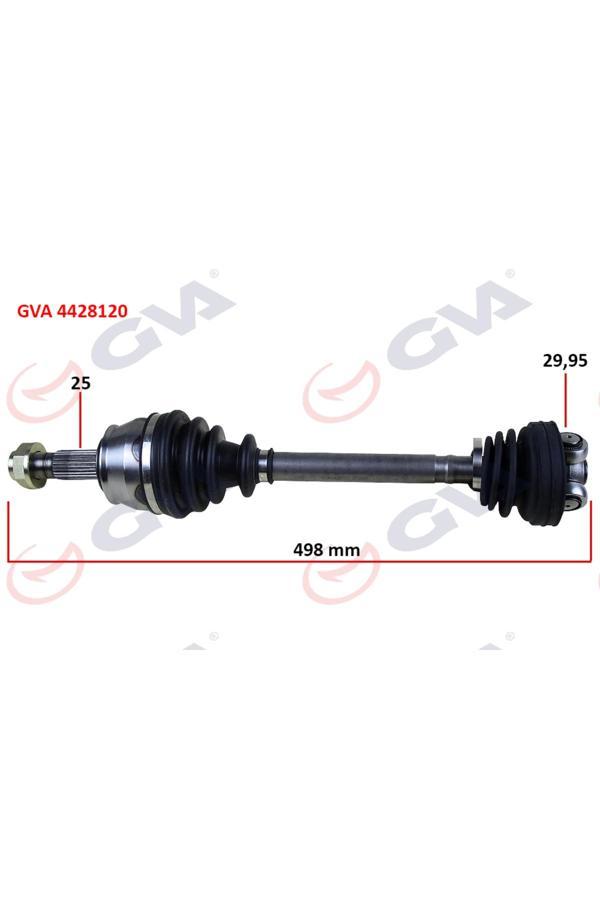 Gva Komple Aks Sağ Mil Siz Aks Lale Siz Grande Punto 1.3 Mjt 75Hp 497Mm - Image 1