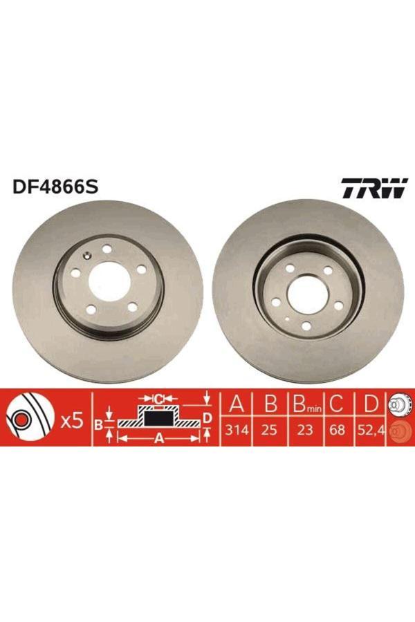 Trw Ön Fren Aynası Havalı A4 8Ec 2.0 Tdı 06- A4 8K2 A4 Avant 8K5 1.8 Tfsı/1.8 Tfsı Quattro/2.0 Tfsı - Image 1