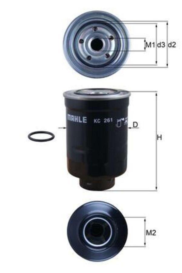 Mahle Mazot Fıltresı Mazda B2500 Bt50 D 06 10 Ranger D 99 10 L200 2.5 Dı 07 15 Toyota - Image 1