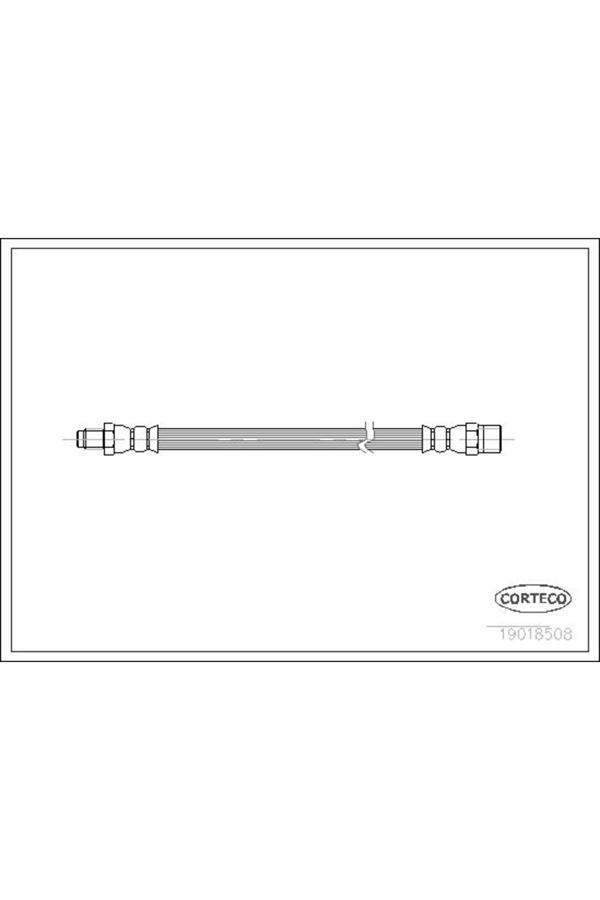 Corteco Fren Hortumu On / Arka Mercedes W110 W113 W114 W115 W116 W460 W463 B601 B602 Uyumlu - Image 1