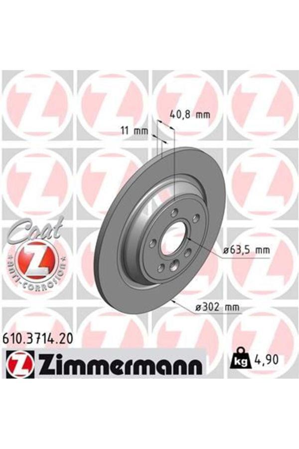 Zimmermann Arka Fren Aynası Volvo S60 Iı-10 > V60 10 >V70 08 > Xc70 07 > S80 10 > 302X5Dl Kaplamalı 986479 - Image 1