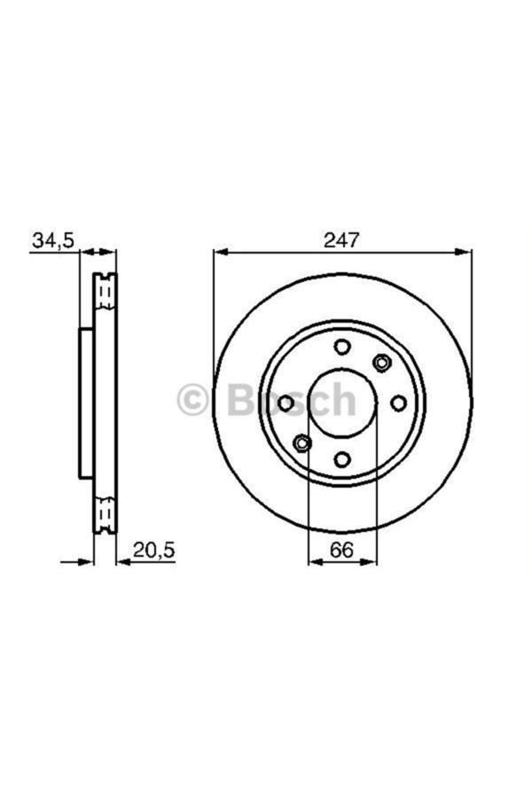 Bosch On Fren Aynasi Havali Saxo-Xsara -1517695, 95661747, 169003, - Image 1