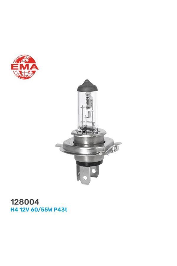 Ema Halogen Ampul H4 12V 60/55W P43T - Image 1