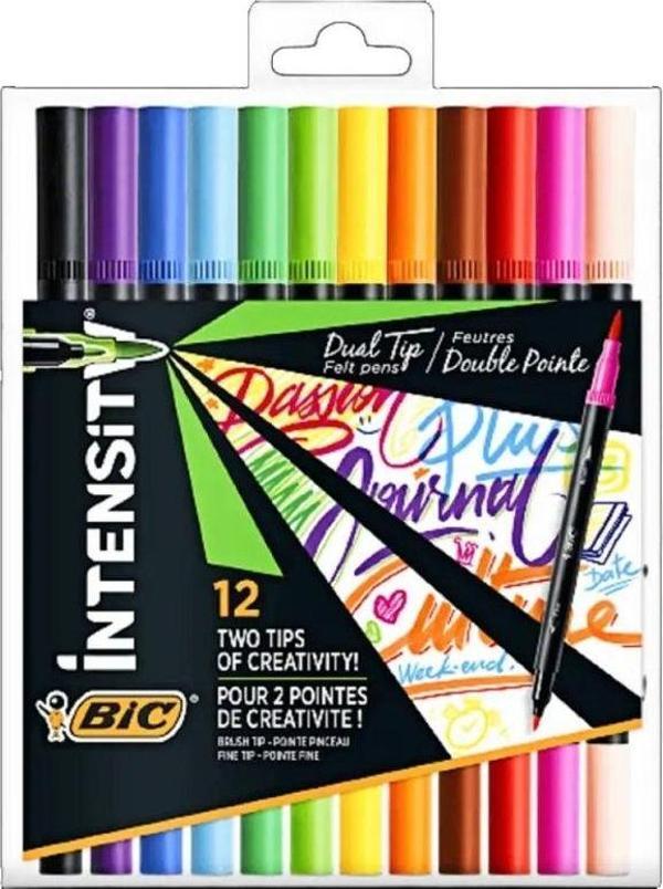 Bic Çift Taraflı 12 Renk Keçeli Kalem - Image 1