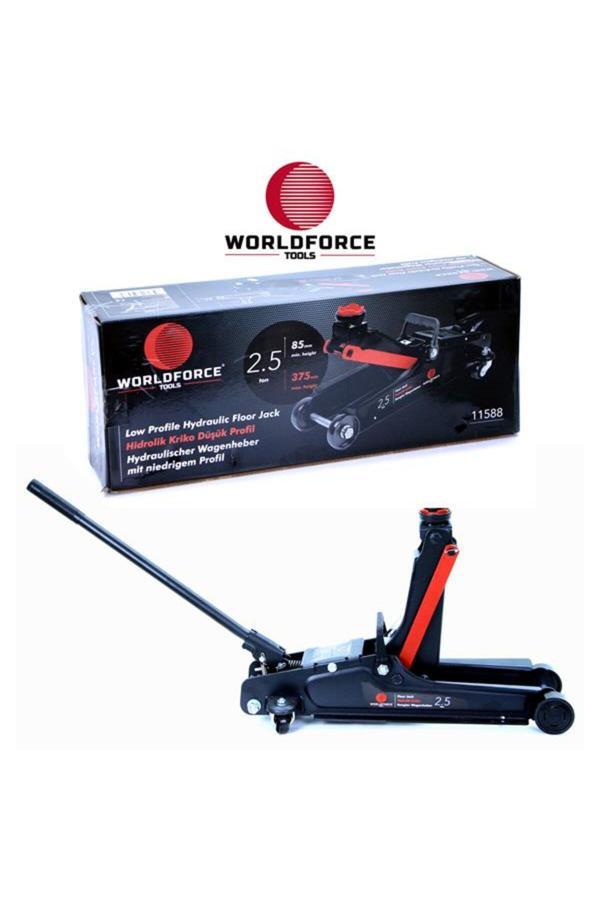 Worldforce Hidrolik Kriko 2.5 Ton Düşük Profil Uzun Şase Garaj Ekipmanları Hırdavat - Image 1