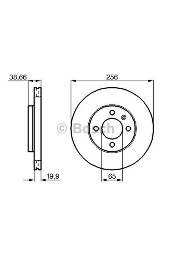 Bosch On Fren Aynasi Polo Clasic 1,6-1,9 Tdi 95-- (186247-Df1533) -21615301D, 357615301D, 6N0615301D, - Image 1