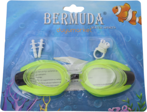Bermuda Deniz Gözlüğü Fosforlu Sarı - 208 A - Image 1