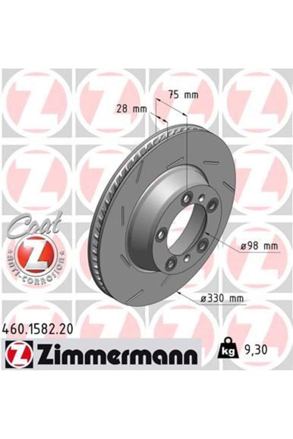 Zimmermann Arka Fren Aynası Sol Porsche Panamera 10-16 3.0 330X28X5Dlxhvlı 986479732-Df6320S - Image 1