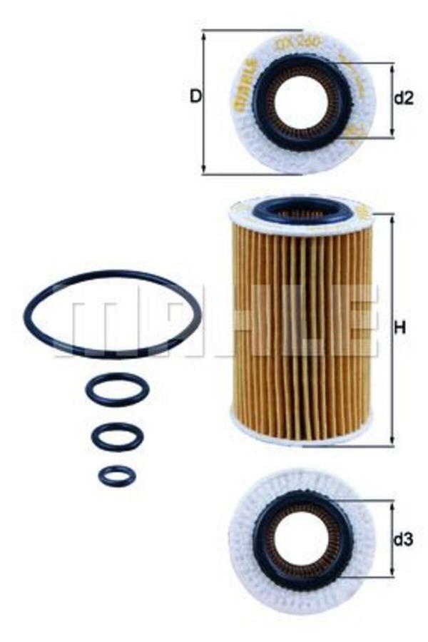 Parçafoni Yag Fıltresı Mercedes Slk-Class M113 R171 55 Amg 04>11 - Image 1