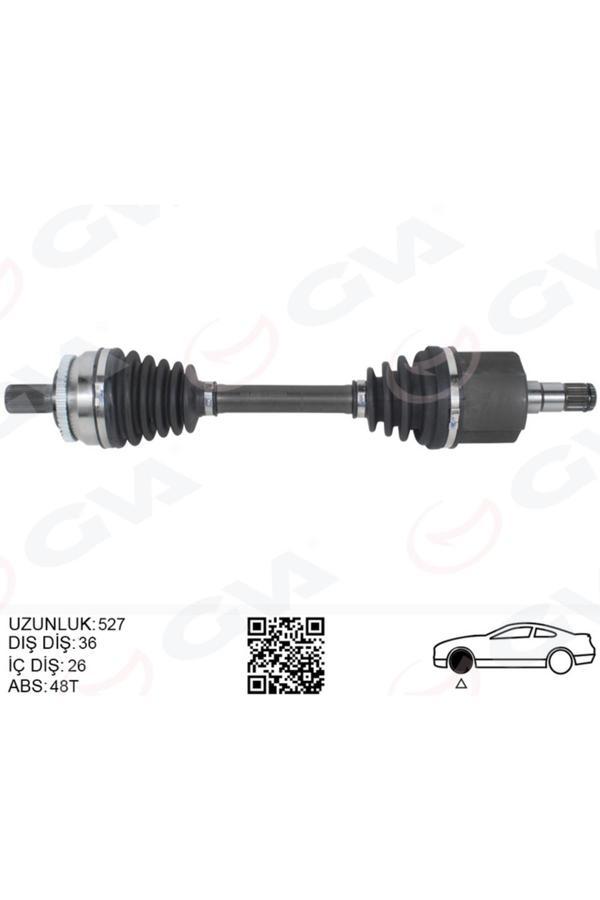 Gva Ön Aks Komple Sol Volvo S60 I 2.0 T 2.4 04>10 V70 Iı 2.0 T 2.4 04>10 - Image 1