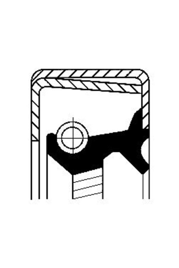 Corteco Volvo Truck (12014745B) Yag Kecesi. Otomatık Sanzıman B2Vislsfrd 80.0X 130.2X 12.0 Fkm Volvo - Cor - Image 1