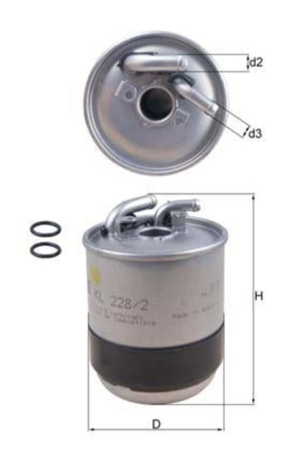 Mahle Yakıt Fıltresı Mercedes Om642 W204 C219 W164 W463 W639 B906 - Image 1