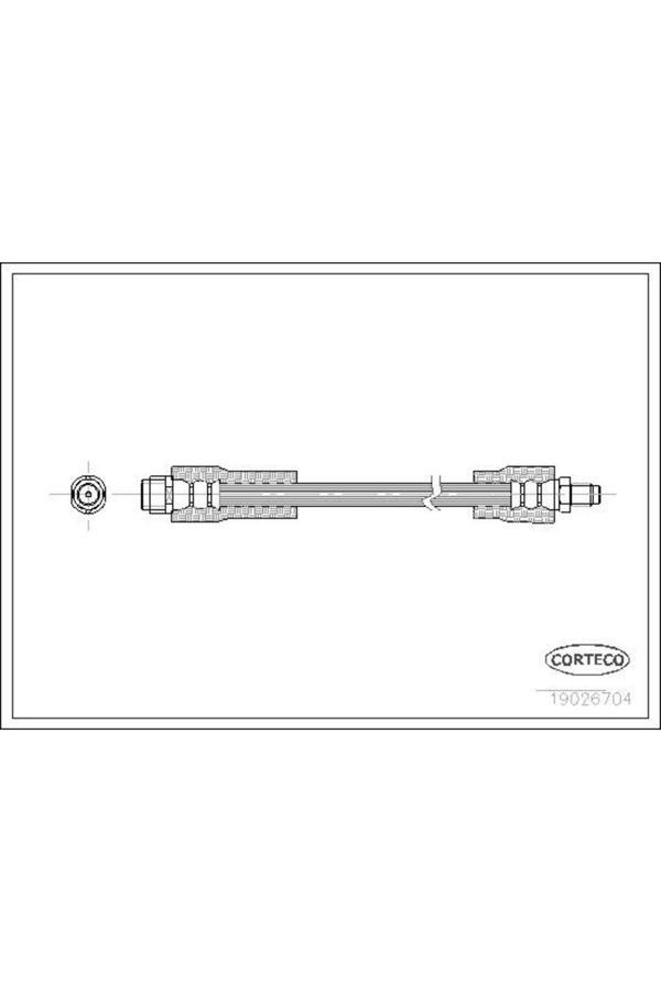 Corteco Fren Hortumu On A-Class W168 97>04 E-Class W210 96>02 Uyumlu - Image 1