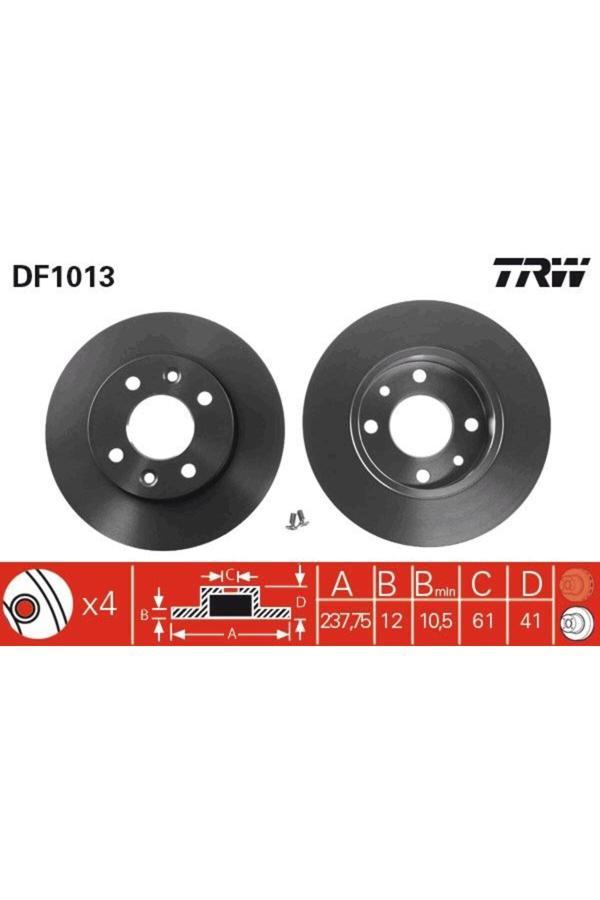 Trw Ön Fren Aynası R9-R11-R19 Clıo I 91> Clıo Iı 98> Megane I 96> Twıngo 96> Clıo Symbol 00> Logan - Image 1