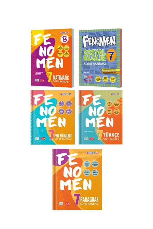 Fenomen 7.Sınıf Mat-Fen-Türkçe-Paragraf-Sosyal Soru Bankası Set - Image 1