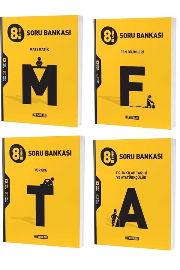 Hız Yayınları Lgs 2023 8. Sınıf Matematik Türkçe Fen Inkılap Tarihi Soru Seti 4 Kitap - Hız Yayınları - Image 1