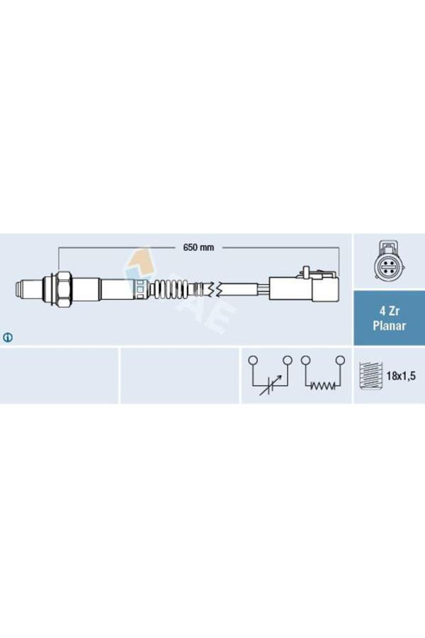 Fae Oksıjen Sensoru Ford Mondeo Iv Ba7 : 2.0 07>14 S Max Ws : 2.0 06>14 Volvo C30 533 : 1.8 06>12 - Image 1