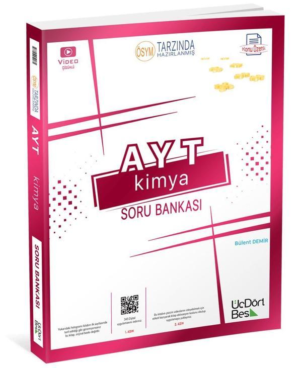 Üçdörtbeş Yayınları Ayt Kimya Soru Bankası - Üç Dört Beş Yayınları - Image 1