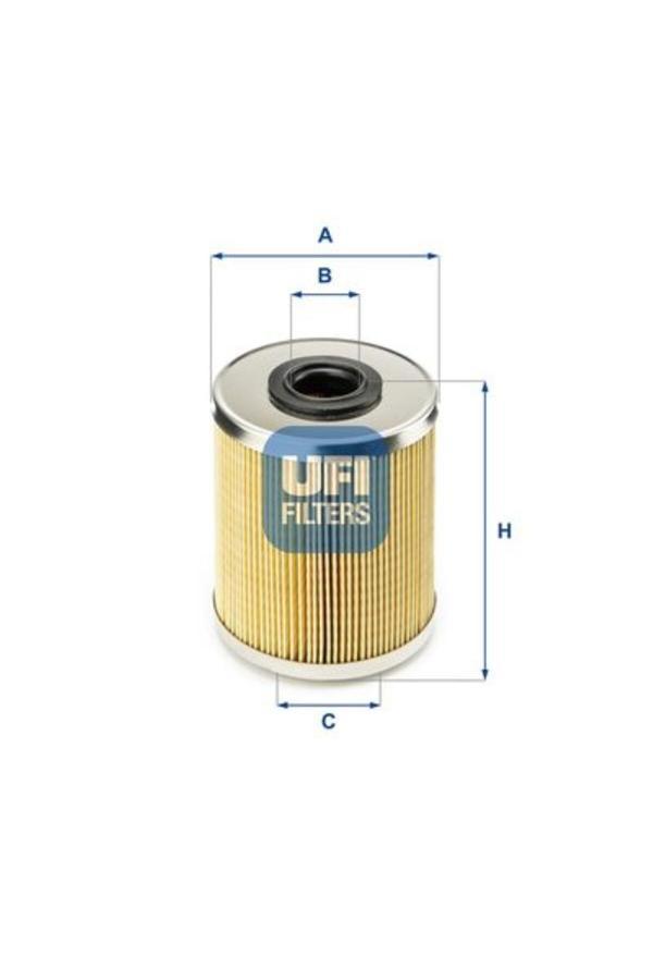 Ufi Mazot Fıltresı Kısa 84Mm Master Iı Trafıc Iı Master Iıı Movano Vıvaro 2.5 2.3 M9T 2.5 G9U 1.9 F9Q - Image 1